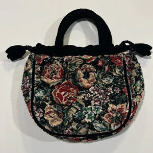 Chicos - vintage, tapestry/floral beaded formal bag